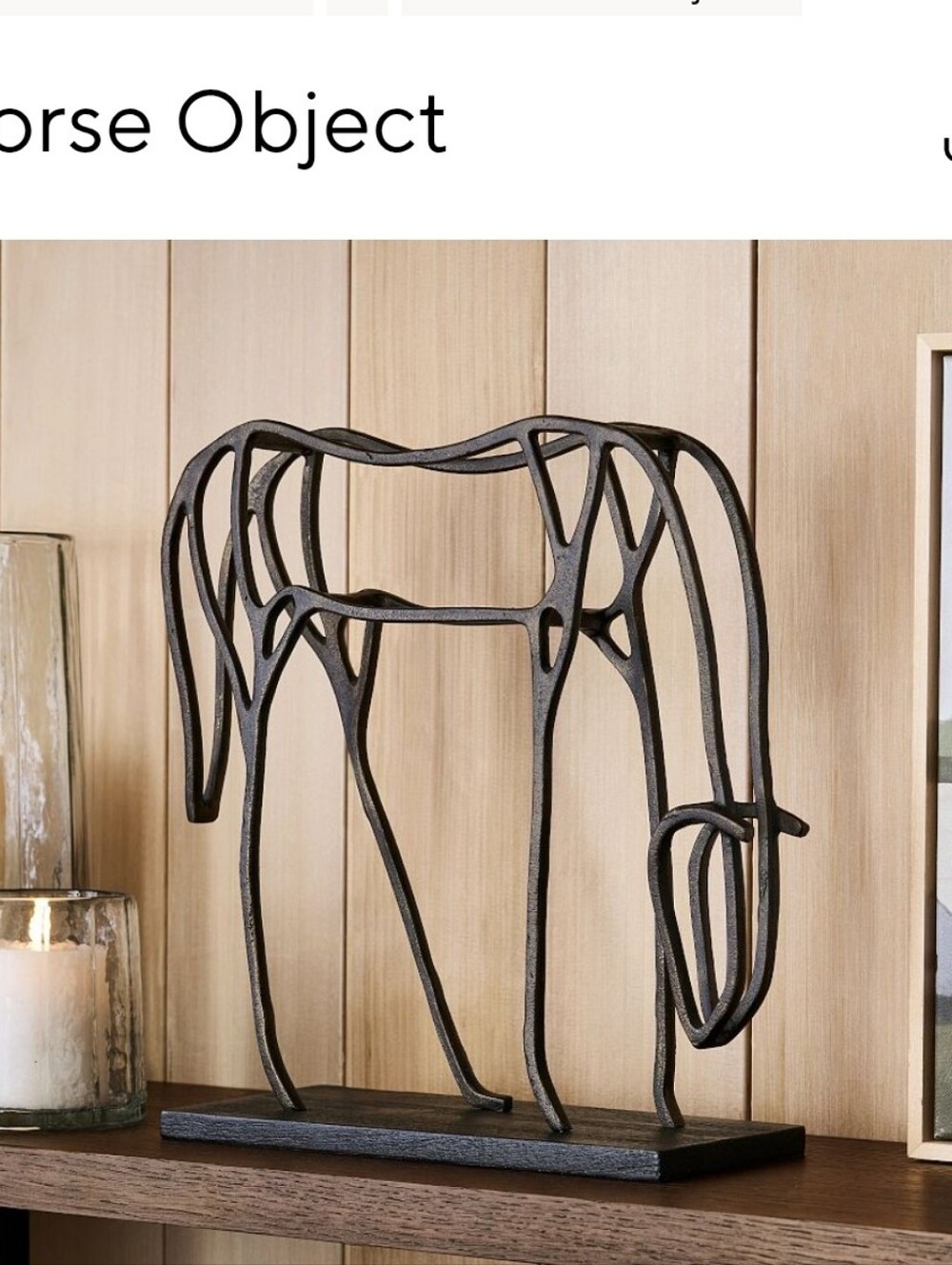 Metal Horse Object
